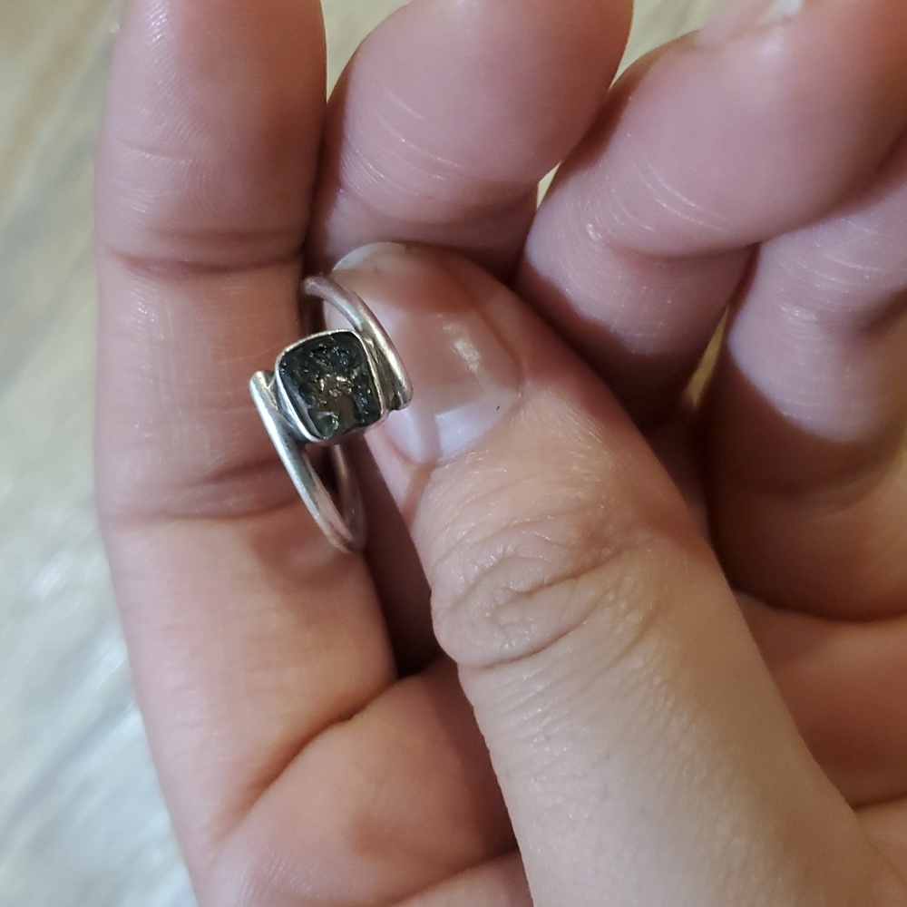 Moldavite Ring Size 7.5/8